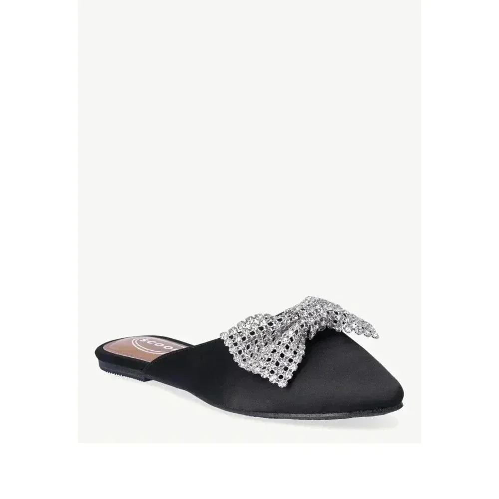 Scoop Women's Point Toe Slingback Mules with Bow